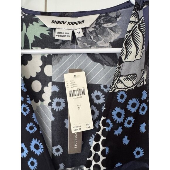 NWT Size M - Anthropologie Dhruv Kapoor Wrap Midi Dress (NWT US$ 228) - Picture 6 of 10